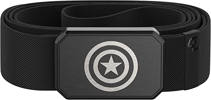 belt with capitan america star logo