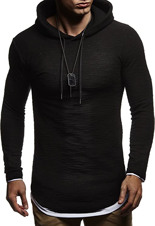 men black sweater with hood